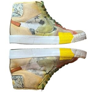 Nike SB Zoom Blazer Paisley Mid Premium Melon‎ Citron Mens 8 Womens 9 UK 7 EU 41
